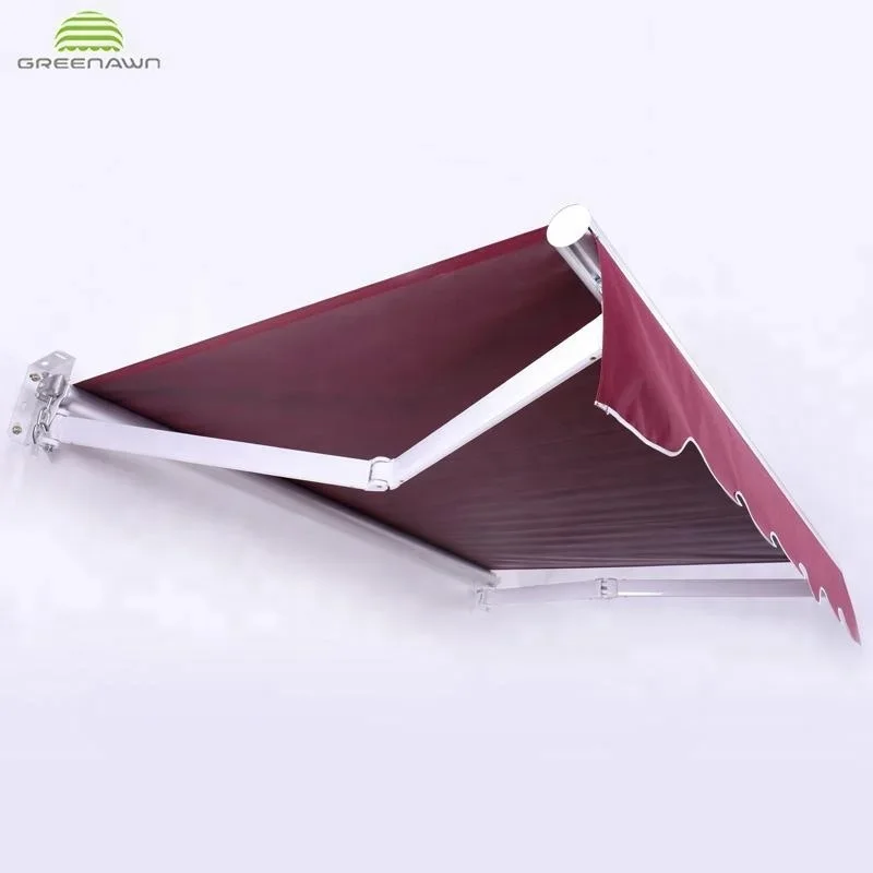 Outdoor Manuel Or Motorized Aluminum Folding Arm Retractable Awning