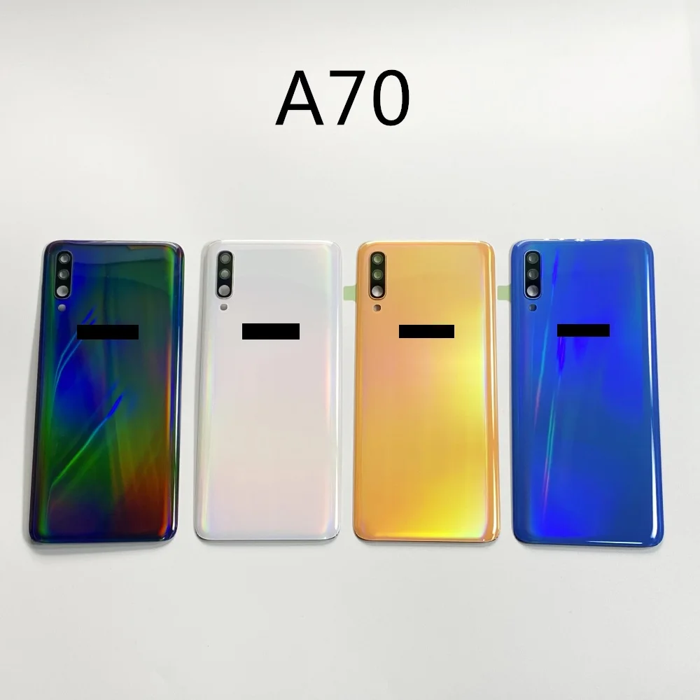 For SAMSUNG Galaxy A70 SM-A705FN/DS A705 Battery Case Cover Rear Door Housing Back Phone Case Protection Camera Glass Frame Lens