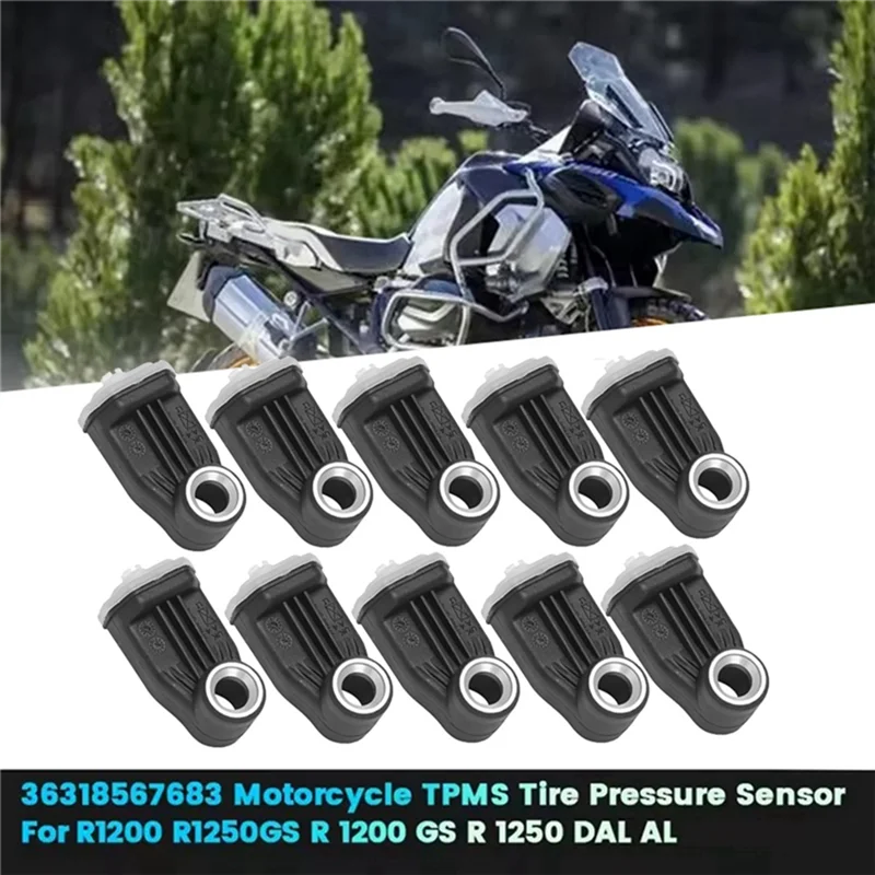 

Reliable 10Pcs 36318567683 Motorcycle TPMS Tire Pressure Sensor For BMW R1200 R1250GS R 1200 GS R 1250 DAL Tyre Sensor 8567683