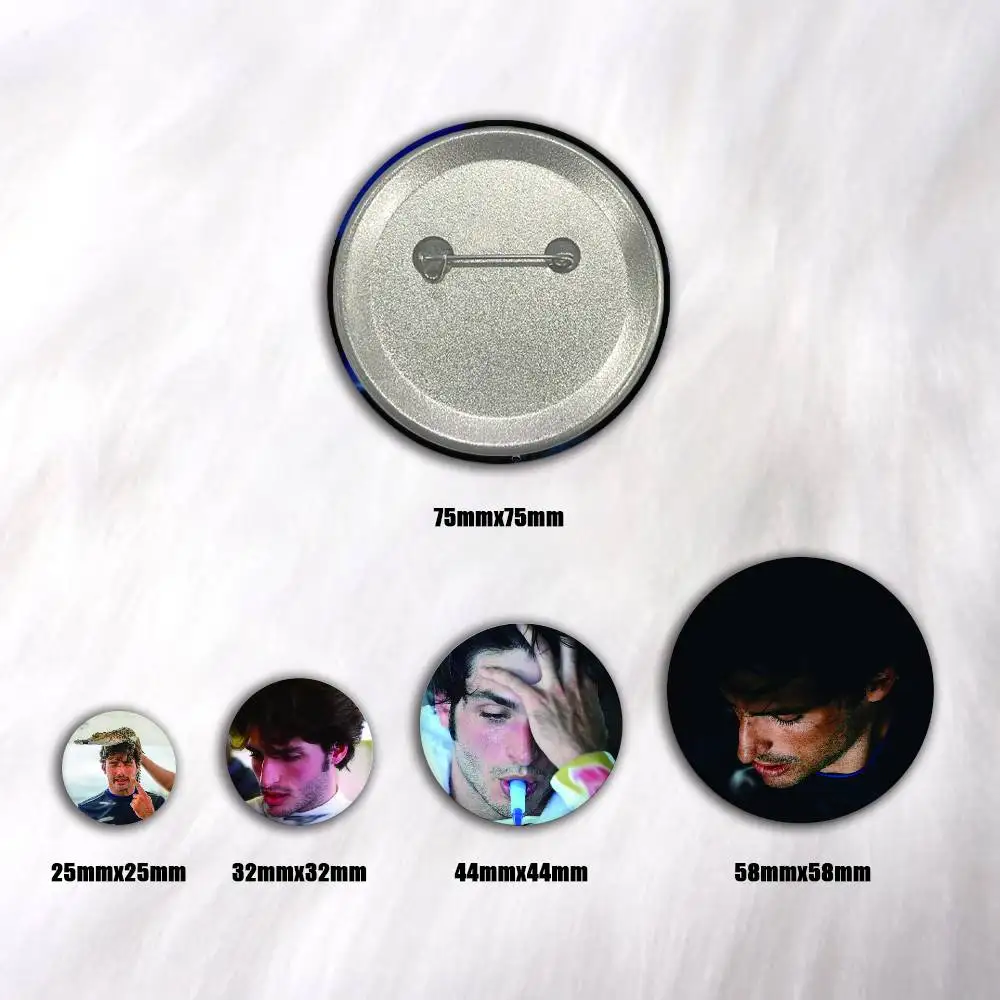 Racing C-Carlos 55 S-Saniz Creative Round Button Badges Cute Pin Brooch for Backpack Clothes Lapel Jewelry