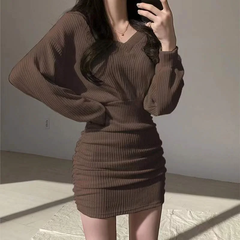 

Knee Length Pullover Off Shoulder Sweaters Jumpers Women Asymmetrical Long-Sleeve Regular Schools Mothers Moricore Printed Modal