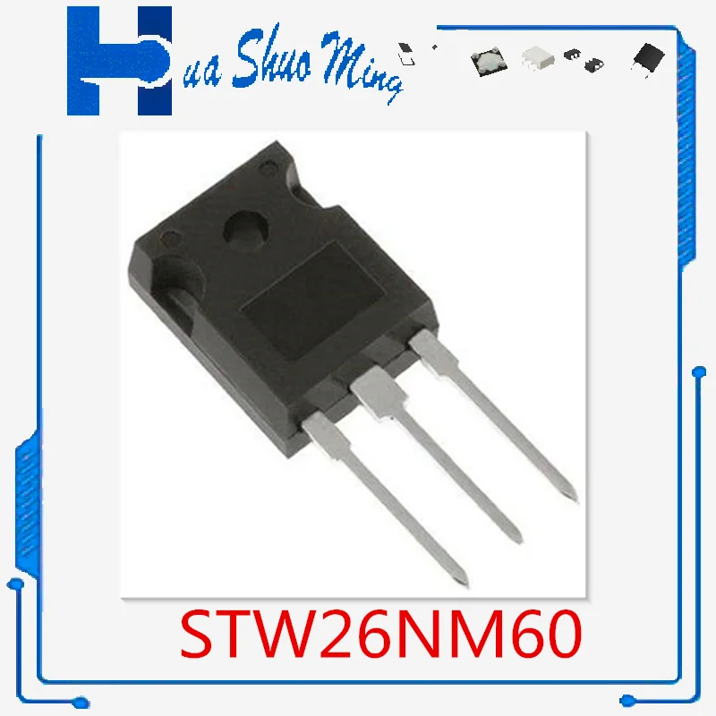 Lote de 5 unidades 26NM60N 26NM60 STW26NM60N STW26NM60 26A600V TO-247 30620 HQFP64