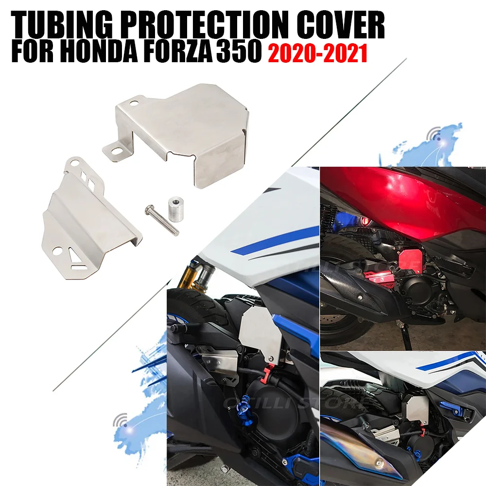 Tubing Protection Cover Motorcycle Coil Cup Cover Disc Cable Cover accessories For Honda Forza 350 Forza350 2021 2020