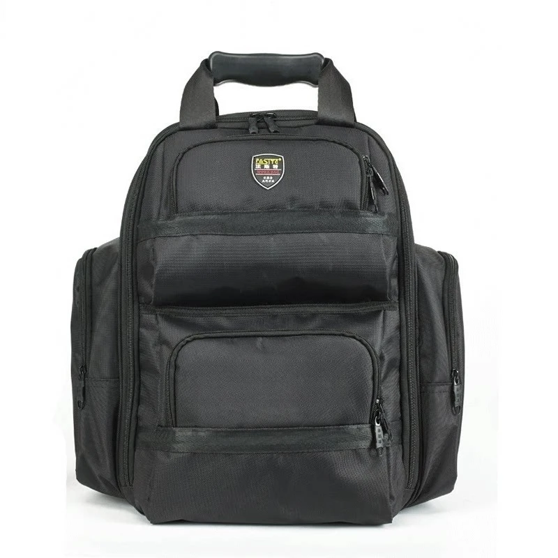 

2025 Durable and waterproof tool kit, multi-functional repair canvas computer bag, double-shoulder backpack, electrician