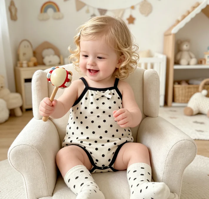 Baby Girl Summer Thin Cute Bow Bag Fart Baby Sleeveless Polka Dot Jumpsuit Fashion and Cute Rompers
