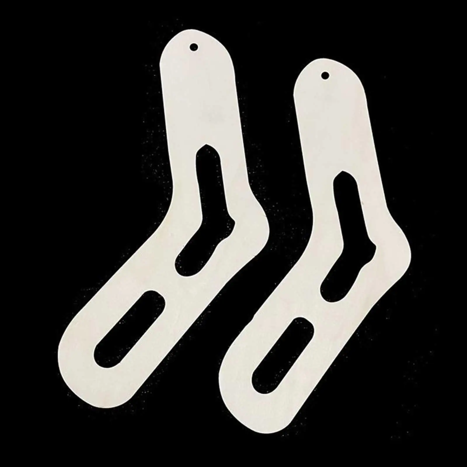 1 Pair Wooden Sock Blocker Stocking Display Handmade Hand Knitting Mold Tool view 2
