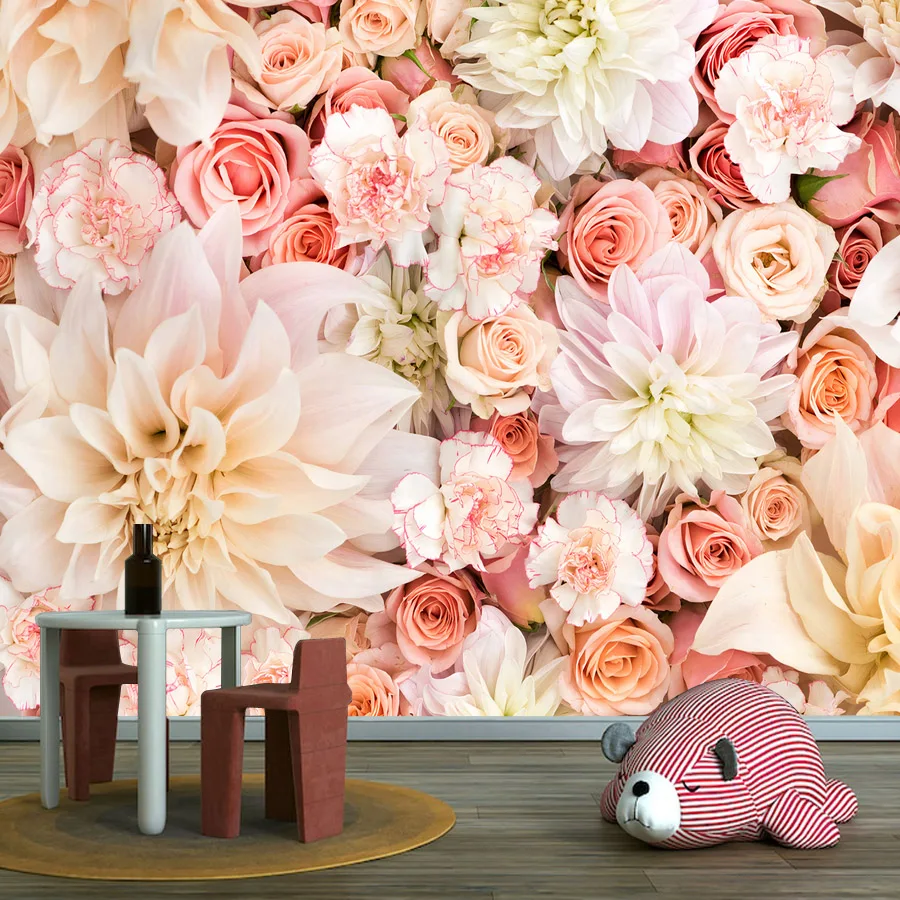 

21+ Waterproof Charming Floral Pastels Murals. Self Adhesive Optional, Wallpaper for Living Room Bed Walls Art Papers Home Decor