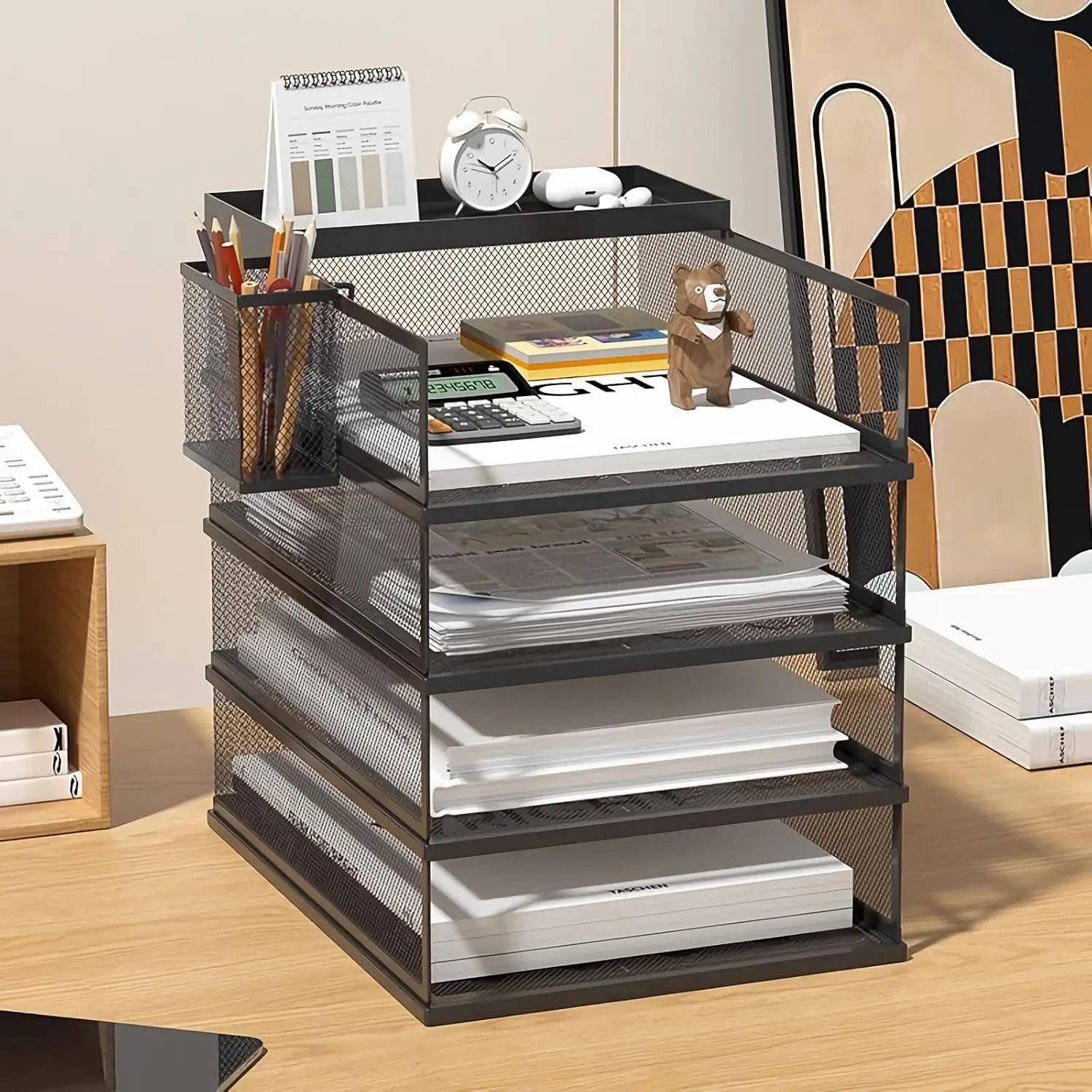 5-tier stackable desk organizer: review & risk #2