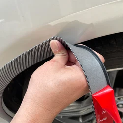 Tira de sellado de goma de vinilo impermeable para coche, embellecedor protector de cejas, antidesgaste y bloqueo de arañazos, accesorios de pegatinas