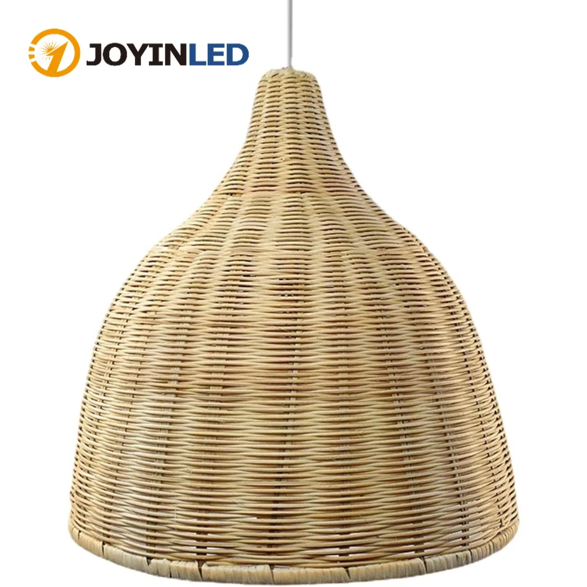 

26cm Rattan Pendant Light Rattan Pendant Lamp Shades Hand Woven Rustic Ceiling Light Fixture E27 Farmhouse Lampshade Chandelier