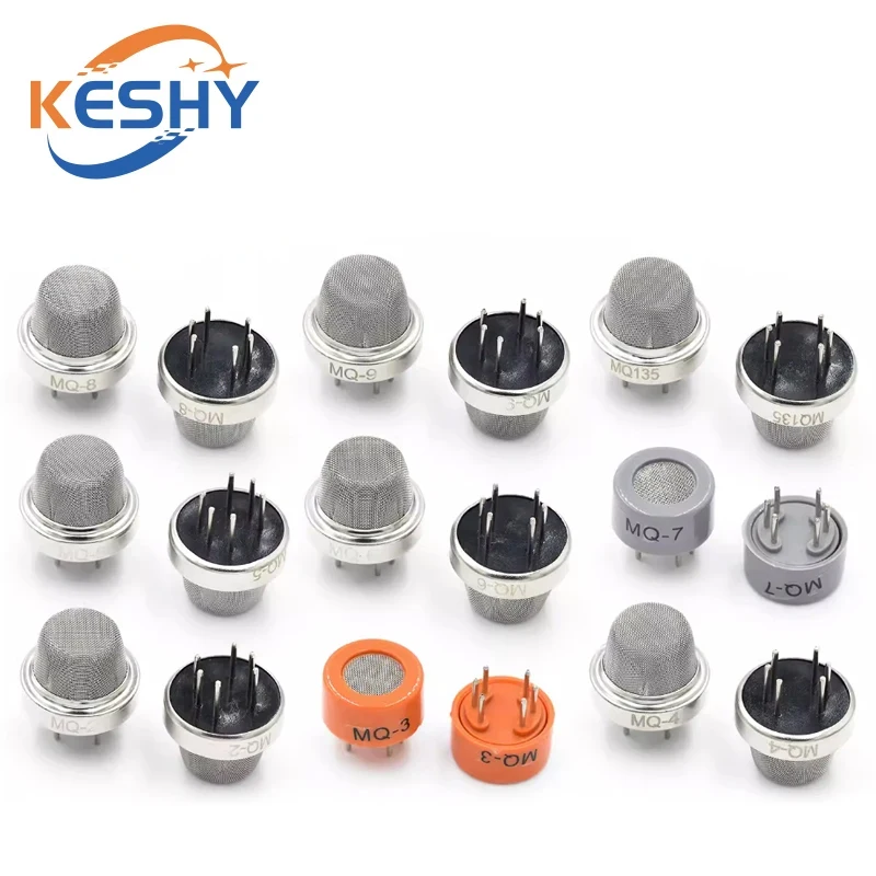 MQ Series Sensors MQ-2 MQ-3 MQ-4 MQ-5 MQ-6 MQ-7 MQ-8 MQ-9 MQ-135 Detection Smoke Methane Liquefied Gas Sensor Module Detector