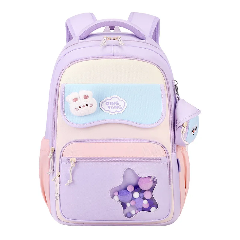 Korean Style School Backpack for Teen Girls,Lightweight High-Capacity Cute Bookbag for Grades 3-9 Middle School