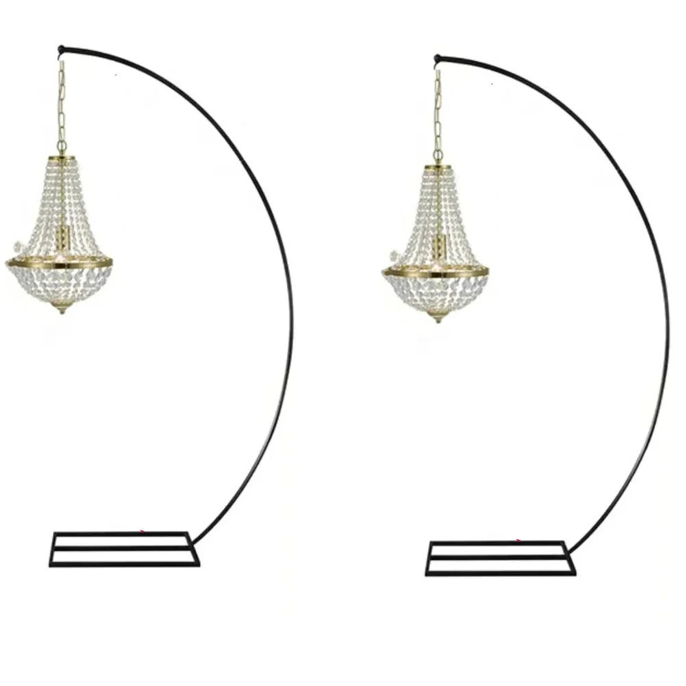 2-6pcs)Tall chandelier floor metal support high chandelier standFloor Stand Backdrop for Wedding Party Decor