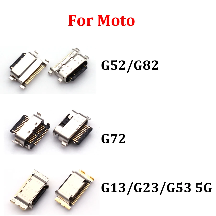 10PCS For Motorola Moto G13 G23 G53 G52 G72 G82 Micro USB Plug Charging Port Connector Socket