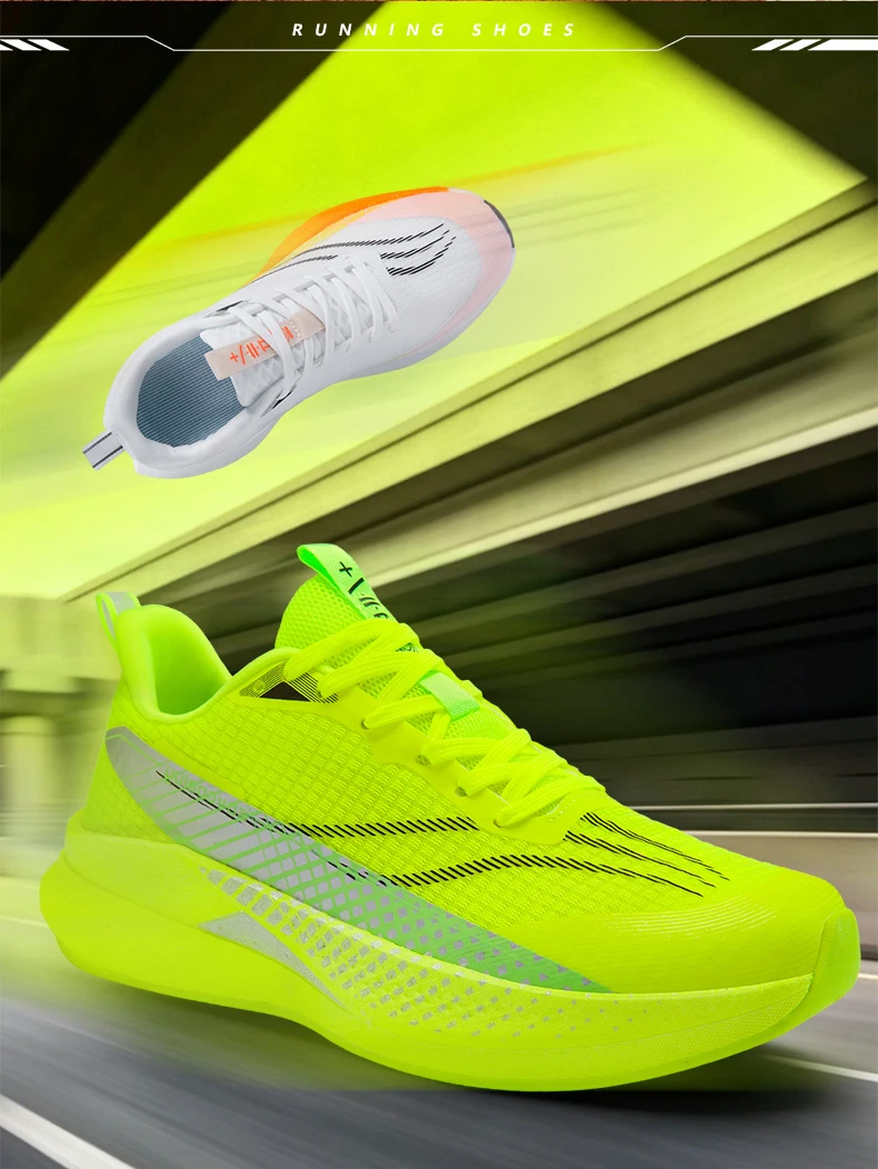 Marathon-Laufschuhe für Herren, Sport-Carbonsohle, atmungsaktiv, leicht, bequem, Damen-Sportschuhe mit Dämpfung und Stabilität – Detail 10