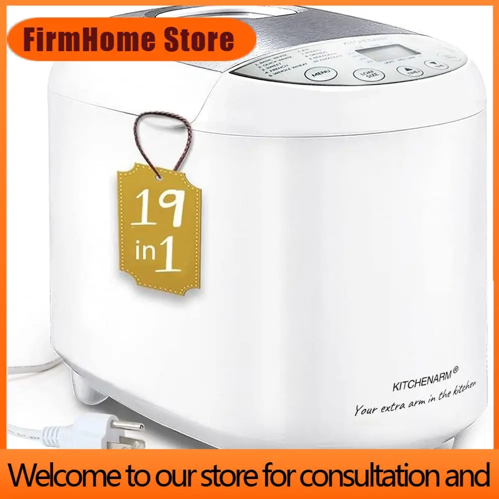 FirmHome StoreMulti-Function Bread Machine With Auto Cycle And Gluten-Free Option - Easy 2LB, 1.5LB, 1LB White Bread Maker With