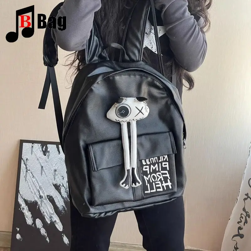 Women Men unsex Y2K Spice girl Harajuku women's handbag Retro Goth punk Make an old lovely puppy pu Backpack crossbody bag