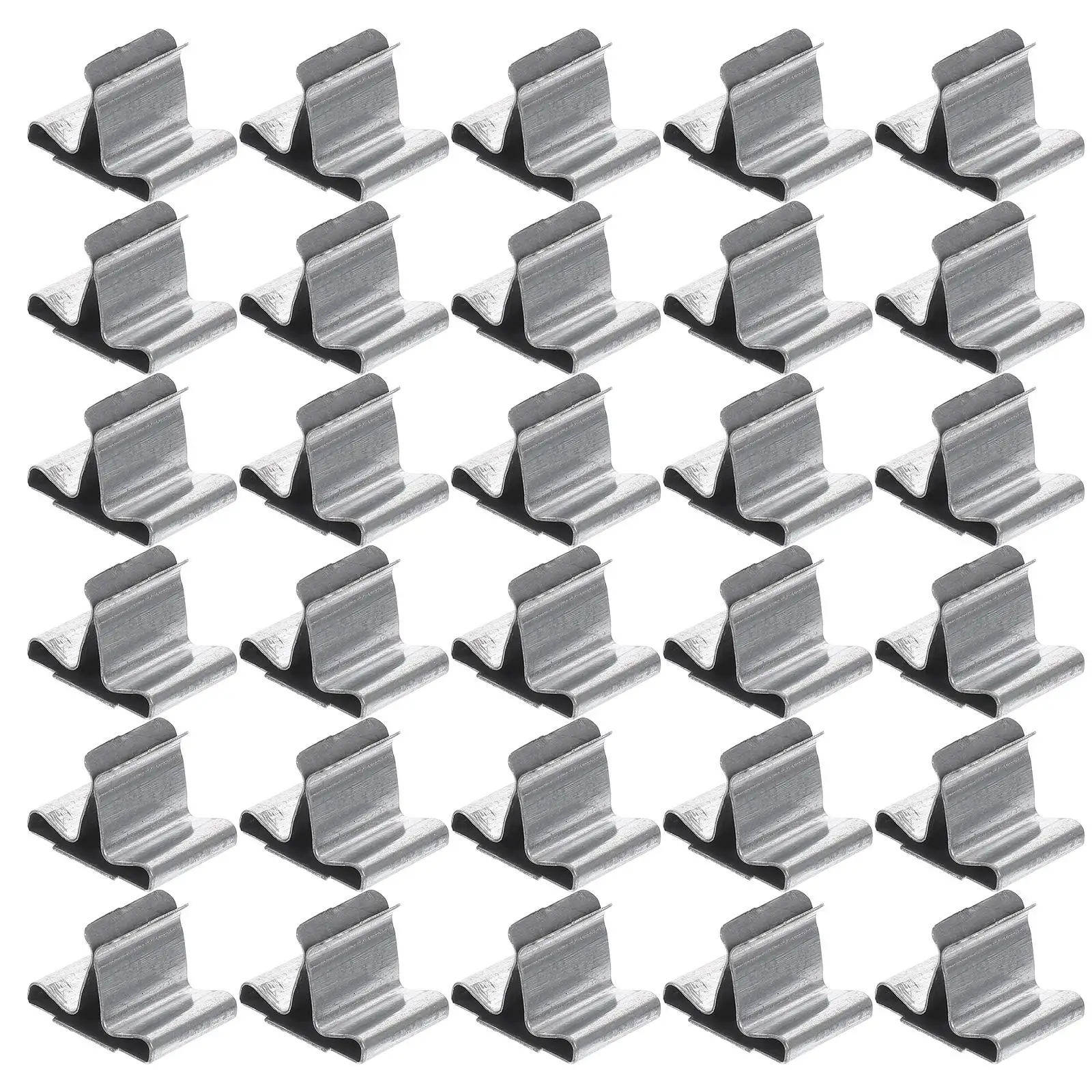 100 Pcs Base Wooden Wick Wicks Jar Lights Silver Iron Metal Holder LED Taper Candles