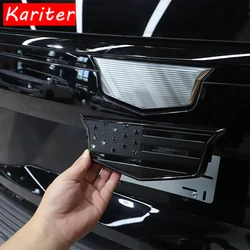 For Cadillac Escalade 2021 2022 2023 ABS Black Car Front Rear Logo Cover Trim Sticker Car Accessories