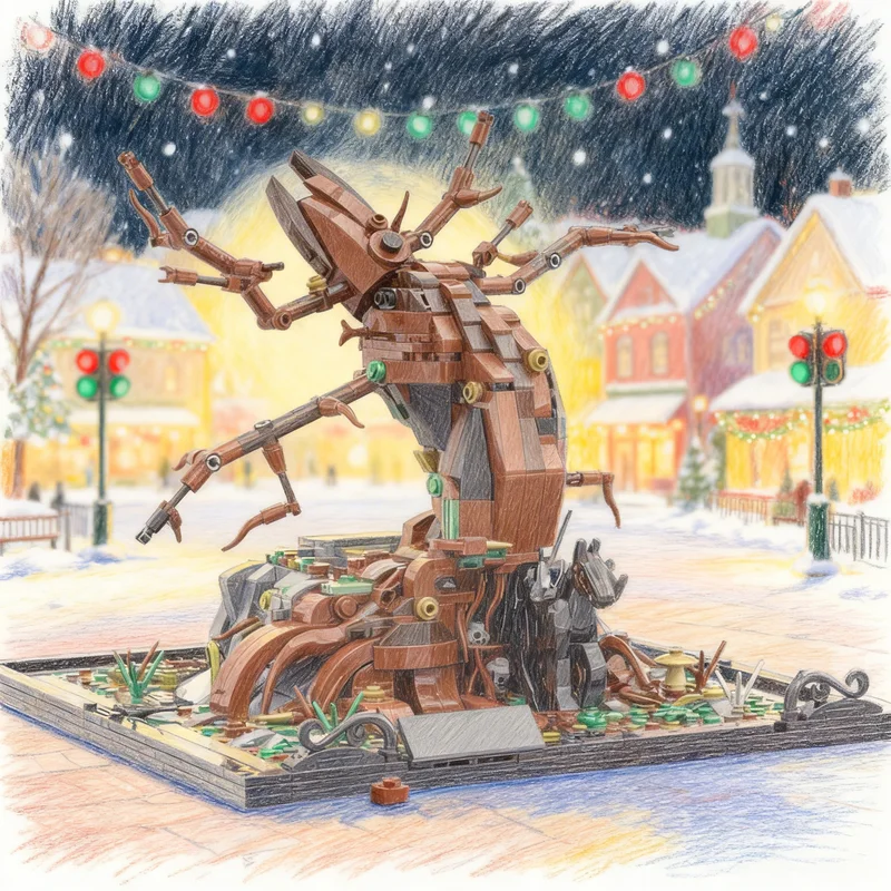 

1493pcs MOC Tree Of The Dead Seasonal Halloween Model Building Blocks Toy Gift Creative Display Collectible Desk Premium Adult