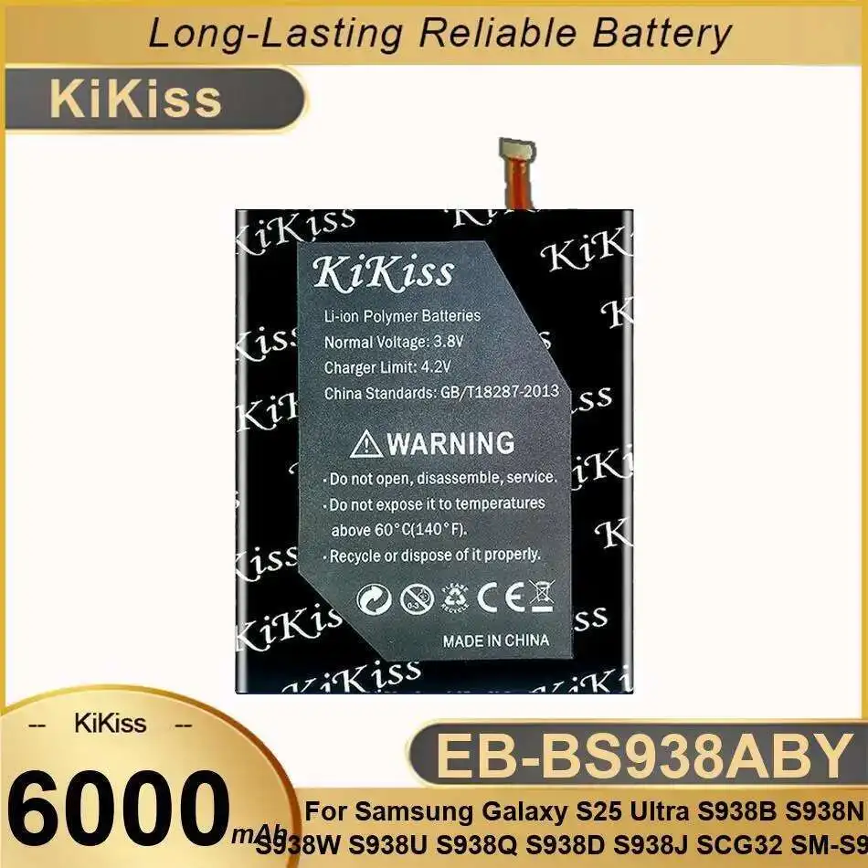 

Mobile Phone Battery EB-BS938ABY 6000Mah For Samsung Galaxy S25 Ultra S938B S938N S938W S938U S938Q S938D S938J SCG32 SM-S9380