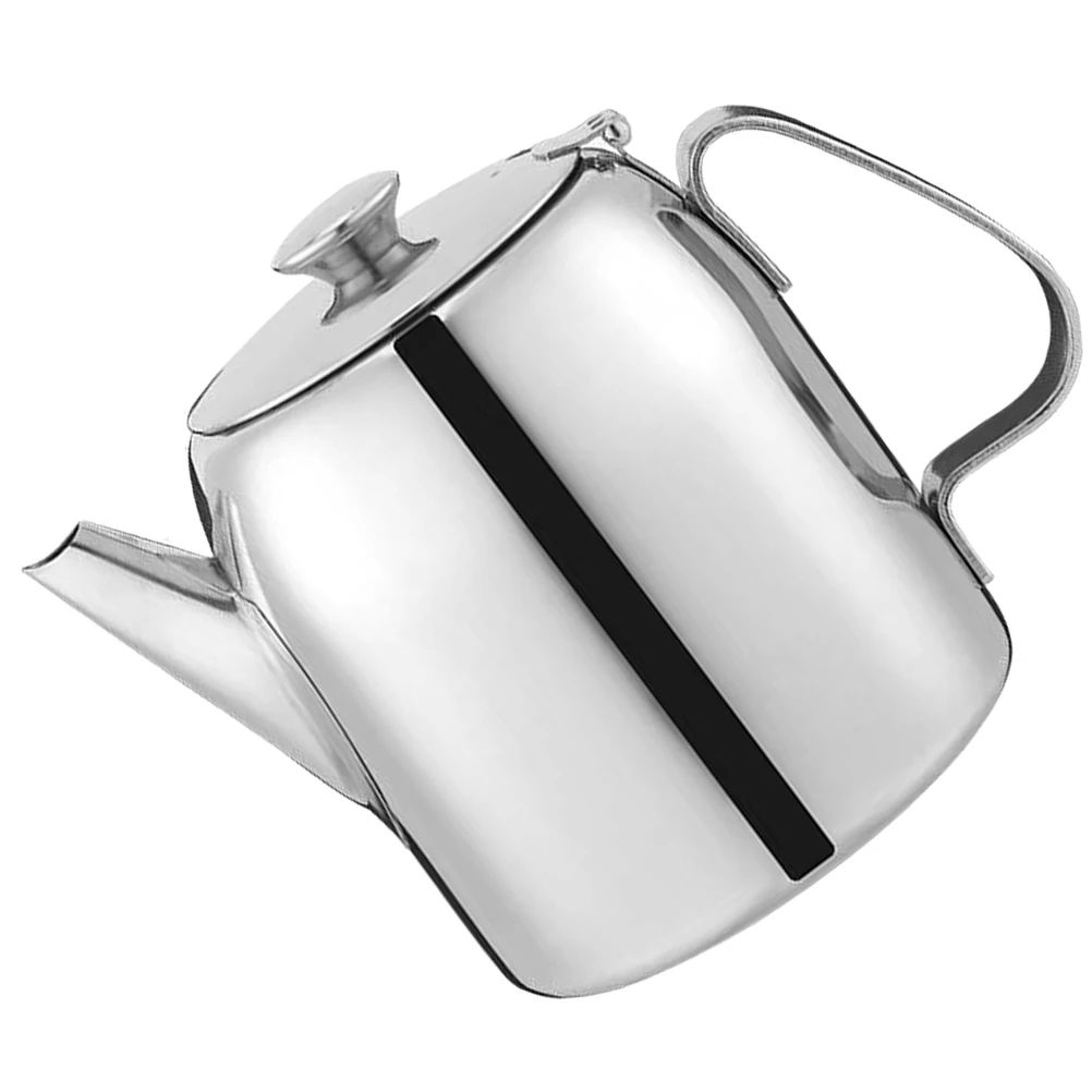 

Stainless Steel Pot Stovetop Large Household Coffee Pot Reusable Smooth Spout Classic Design for Fruit for Stove