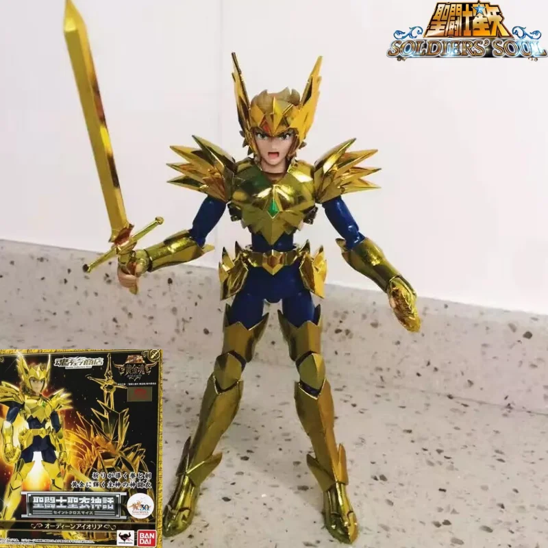 Original Bandai Saint Cloth Myth Odin Aiolia Soul Of Gold In Stock Anime Action Collection Figures Model Birthday Toys