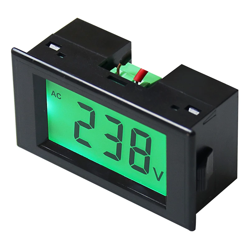 AC80-500V LCD Display Digital Voltmeter 79*43*31mm AC Panel Meter Volt Meter D69-120