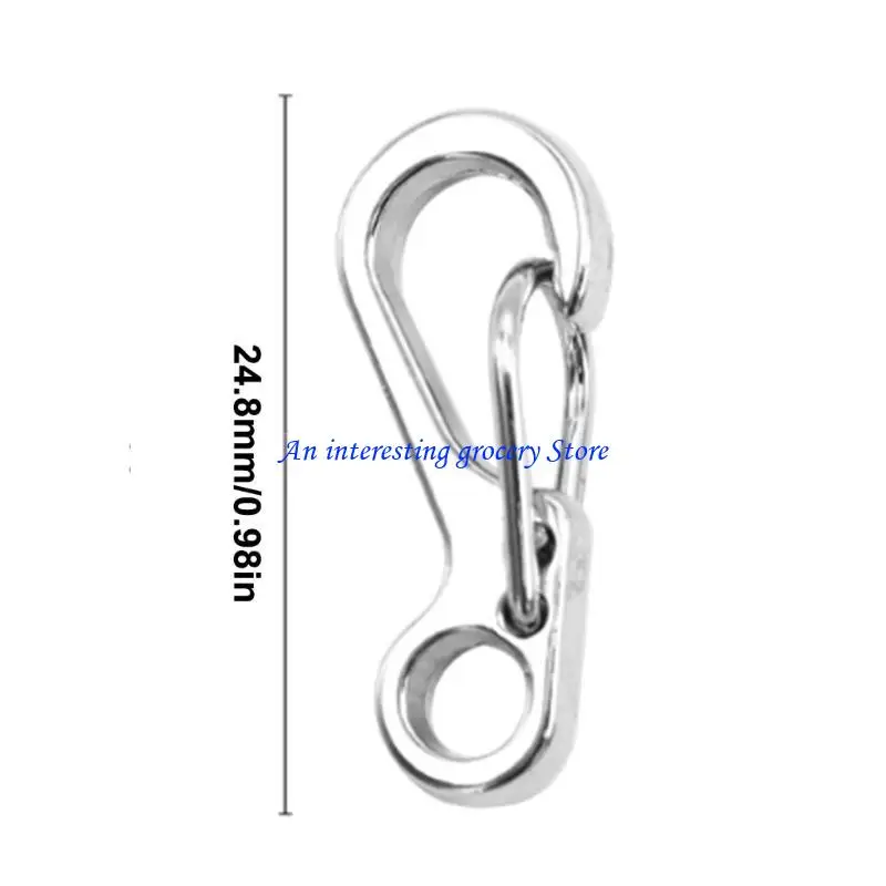 652d 10pcs carabiner clip Spring Hook Clasps Aluminium Alpoys Ackles Ackles