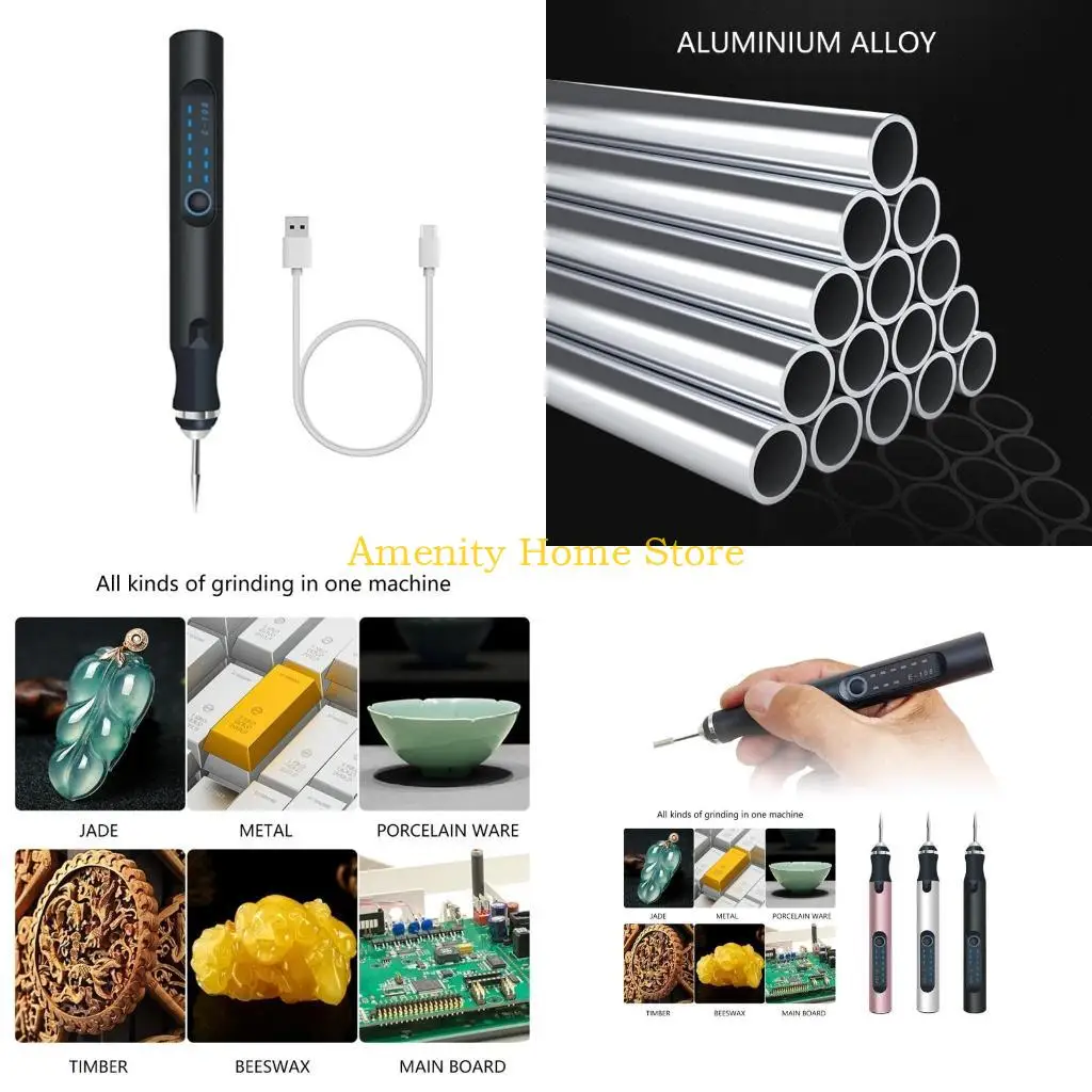 

Гравировальная ручка F26C, портативная гравировальная ручка 10 Вт, электрический беспроводной роторный инструмент, гравер для