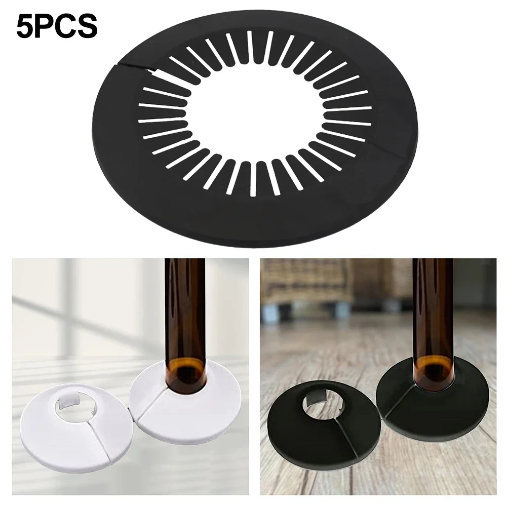 Daily Wear And Tear Interior Enhancement Decorative Rosette Pipe Covers Seamless Fit Black Finish Easy Installation