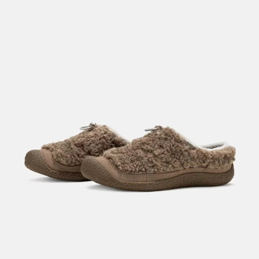 

Женские меховые тапочки-мюли на плоской подошве, модные зимние дизайнерские сапоги из хлопка, новинка 2026 года, теплые короткие плюшевые женские зимние сапоги-ботинки