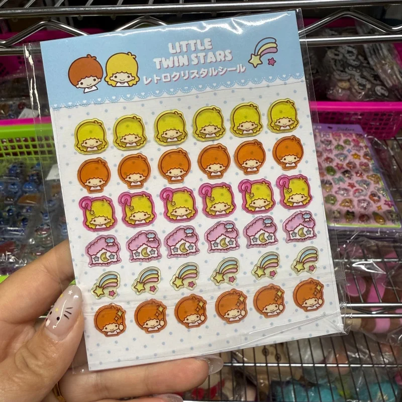 

Crystal Relief Protrusion Sanrio Sugarbunnies Piano Usahana Sticker Diary Decorative Cartoon Drawing Handbook Collecting Sticker
