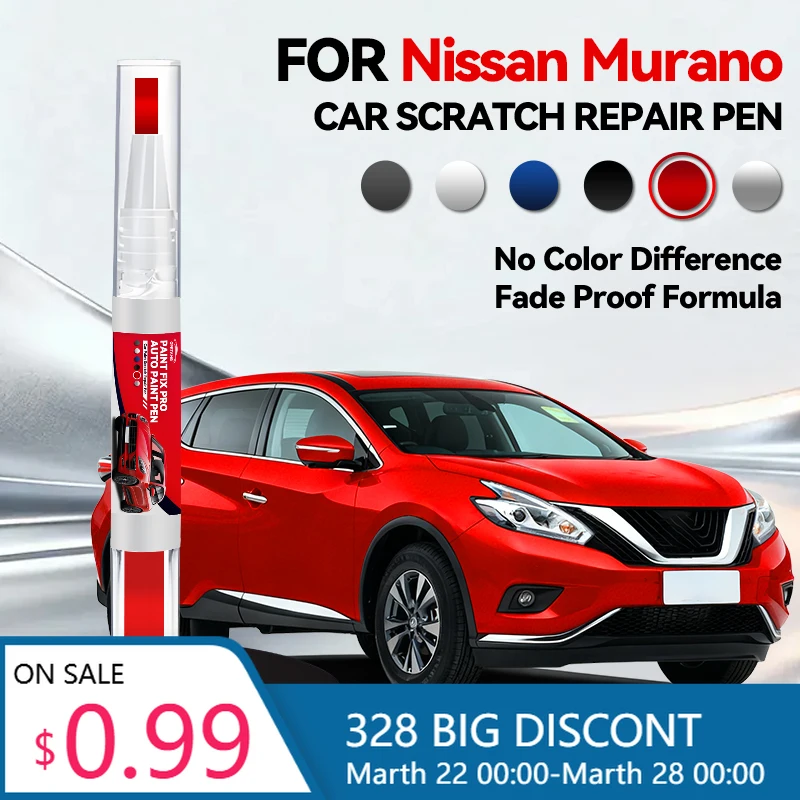 

Горячая новинка: Карандаш для ремонта автомобильной краски Nissan Murano, аксессуары для устранения царапин, цвета: серый KBY, белый QAB, черный KH3, серебристый K2