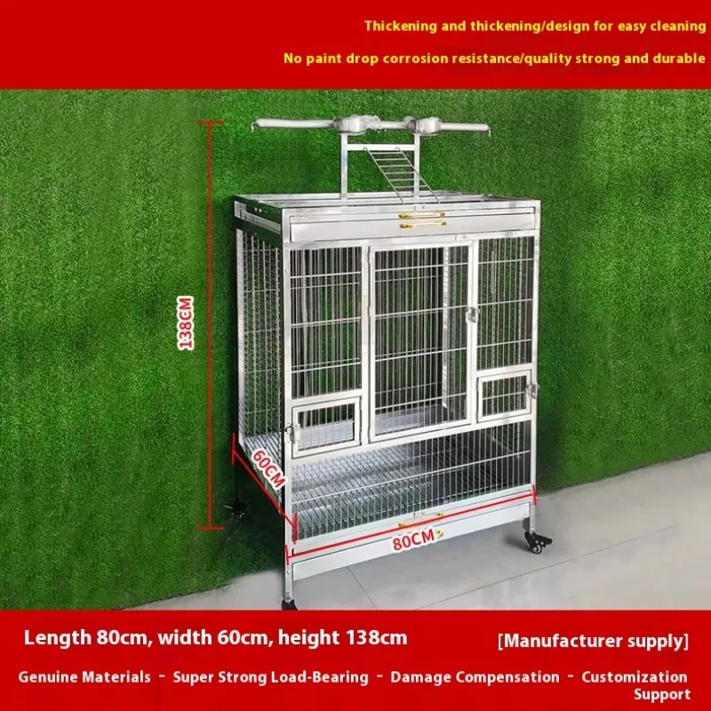 2026 304 Stainless Steel Bird Cage, Luxury Villa Design with Splash-Proof & Solid Pattern
