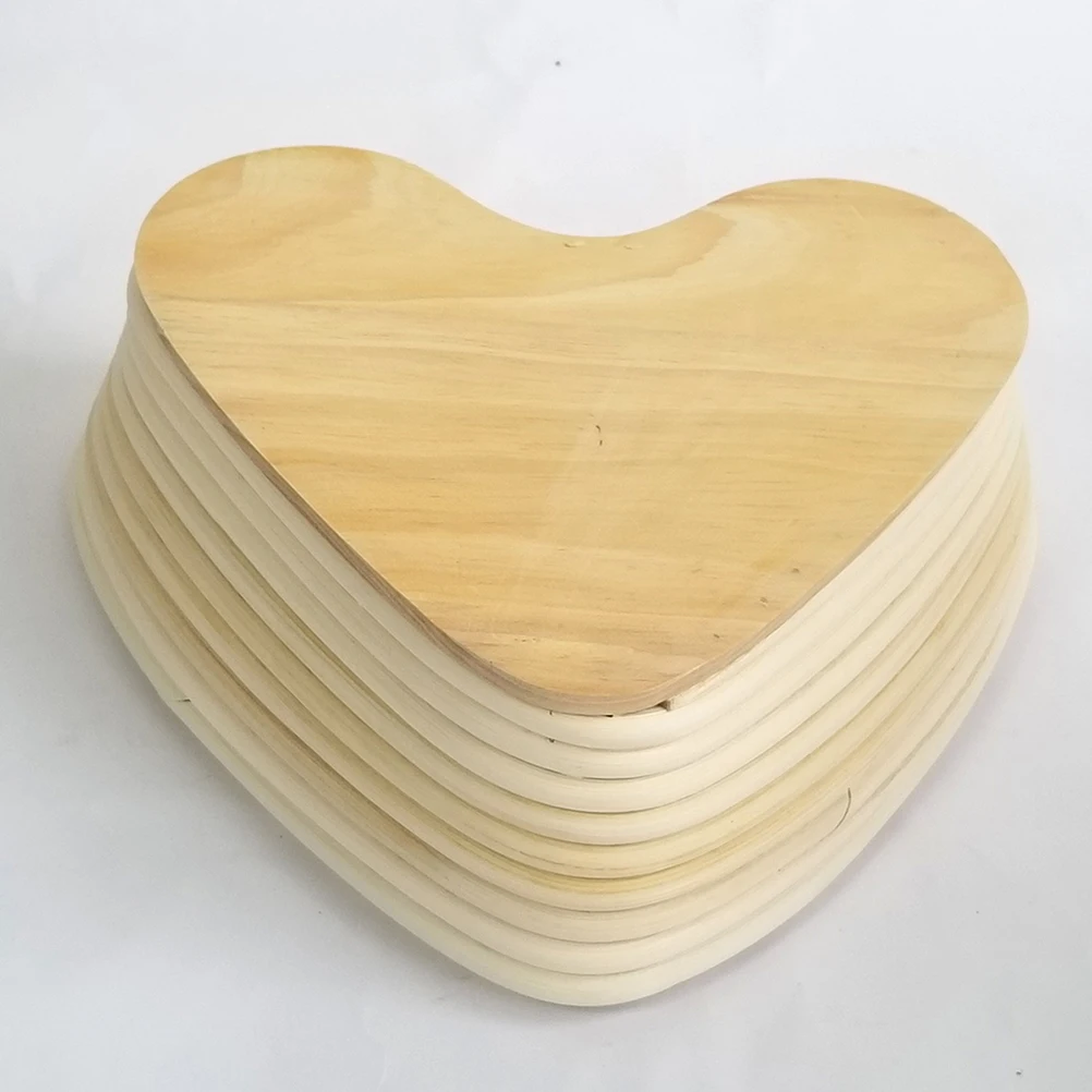 

Natural Vine Proofing Basket Heart Shape 21.5X19Cm Unbleached Baking Tool For Sourdough Rising Fermentation
