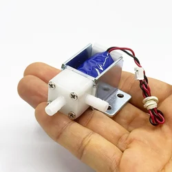 Mini elettrovalvola elettrica DC 12V N/O normalmente aperta valvola di controllo del flusso d'aria dell'acqua tiralatte con tubo dell'acqua