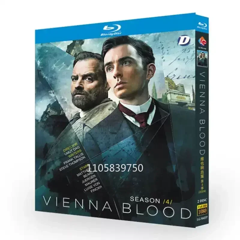 Vienna Blood Season 4 (2024) 1-Disc 1080P HD All Region New Box Set English DTS-HD 5.1 Audio & Chinese Subtitles Blu-ray Disc DV