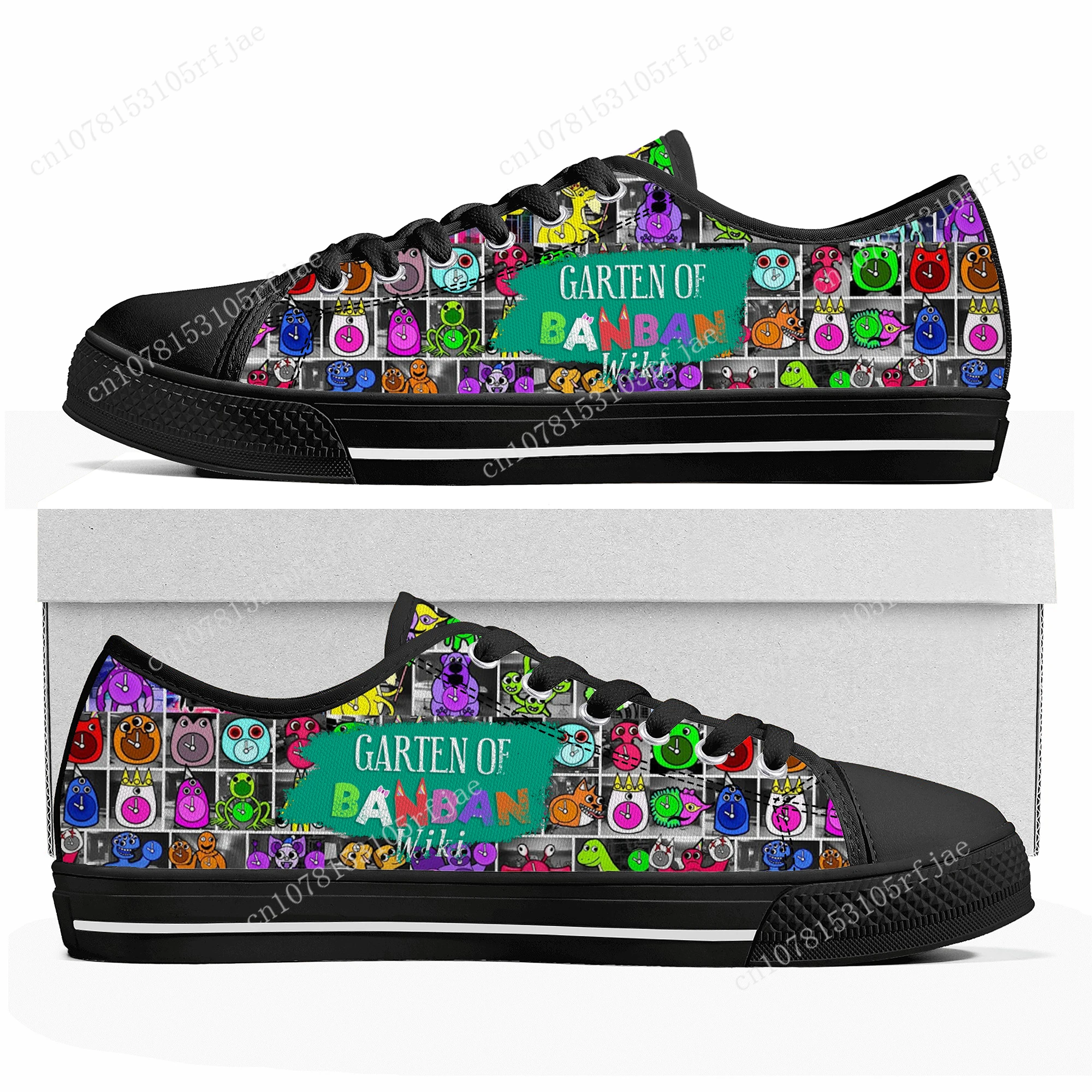 

Garten of Banban Custom Low Top Sneakers Cartoon Game Womens Mens Teenager High Quality Shoes Casual Tailor Made Canvas Sneaker