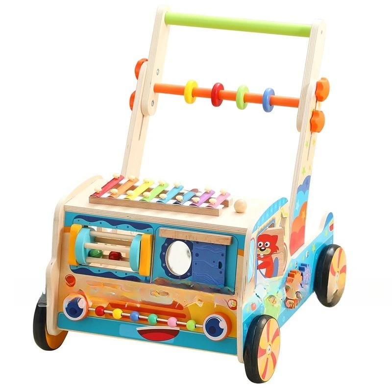 

Multifunctional walker shape matching trolley toy toddler 0 to 2 years old anti-rollover scooter