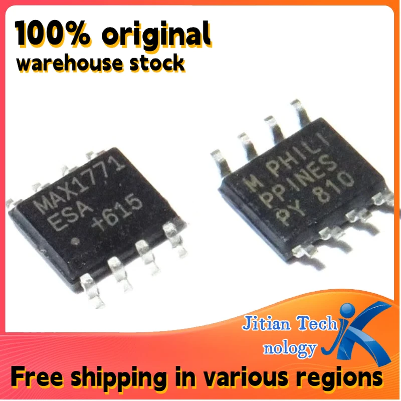 100% original inventory 10PCS MAX1771ESA MAX1771 SOP-8 Boost DC-DC controller IC chip Channel direct sales
