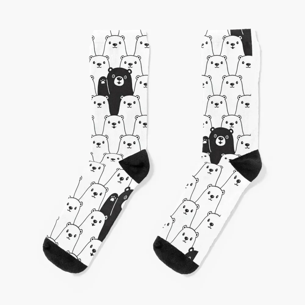 Doodle Bears Socks retro luxe Luxury Woman Socks Men's