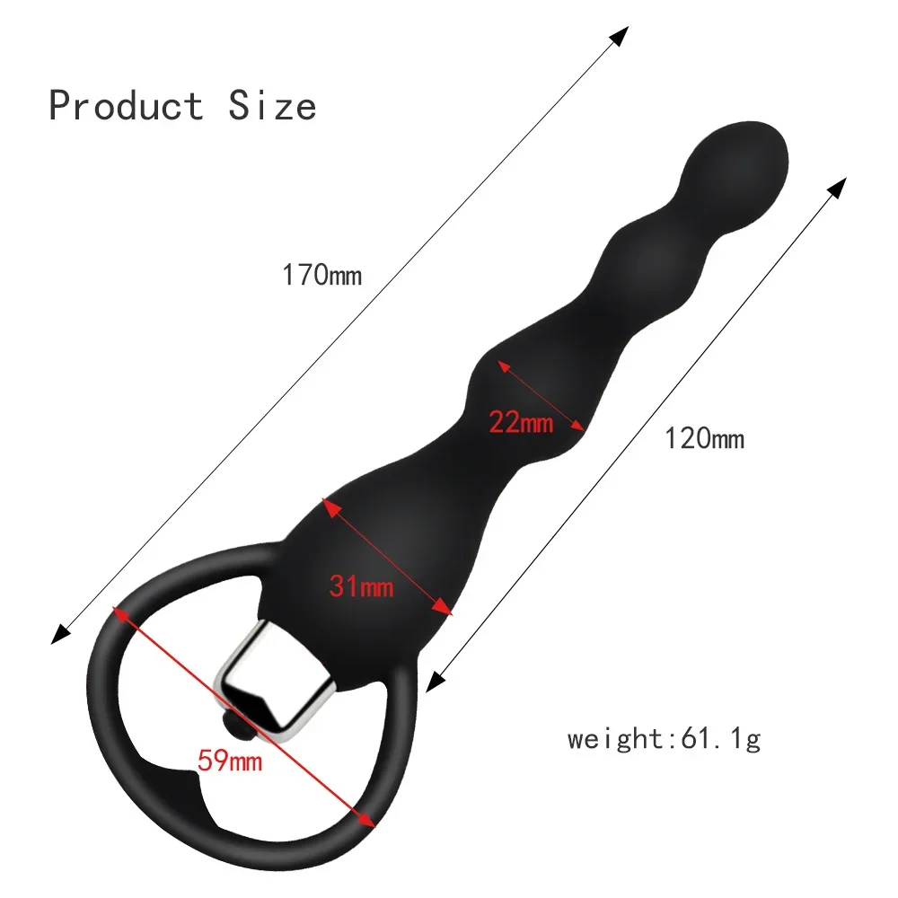 Anal-plug Aus Silikon Mit Vibrationsfunktion Für Prostatamassage_voghion.com