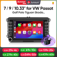 Junsun 2Din Wireless CarPlay for Apple Android Auto Car Radio Multimedia Player For VW Volkswagen Skoda Octavia PASSAT B6 GOLF