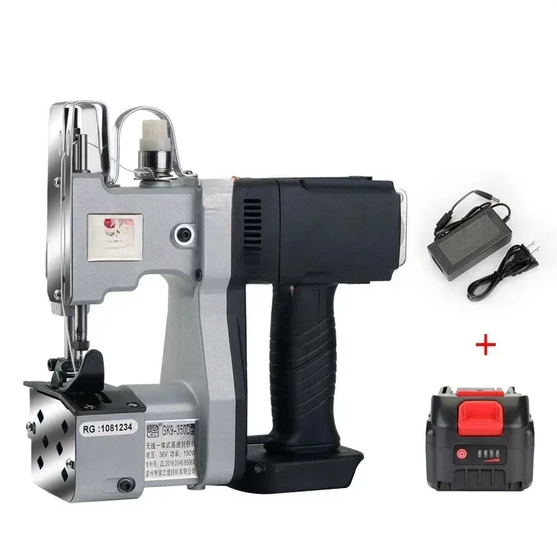 Draagbare oplaadbare lithiumbatterij naaimachine Rijstzak Verpakkingsmachine Weefzak Sluitmachine Bestseller