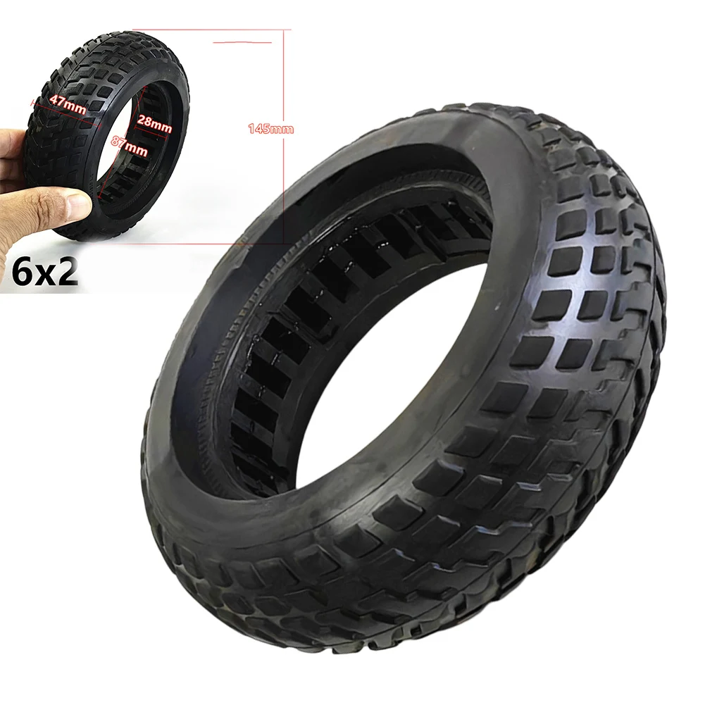 

6x1.6 Scooter Tire 6 Inch Solid Tire Reliable Performance Sleek Black Color Wear-resistant Comfortable Easy To Install