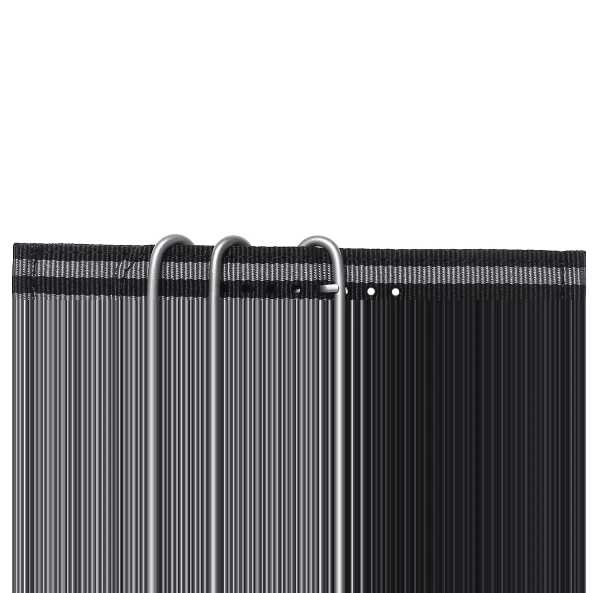 

20mm Watch Strap Webbing Durable 2-Joint Nylon Watch Band Wristband for Watch Replacement (Black Grey)