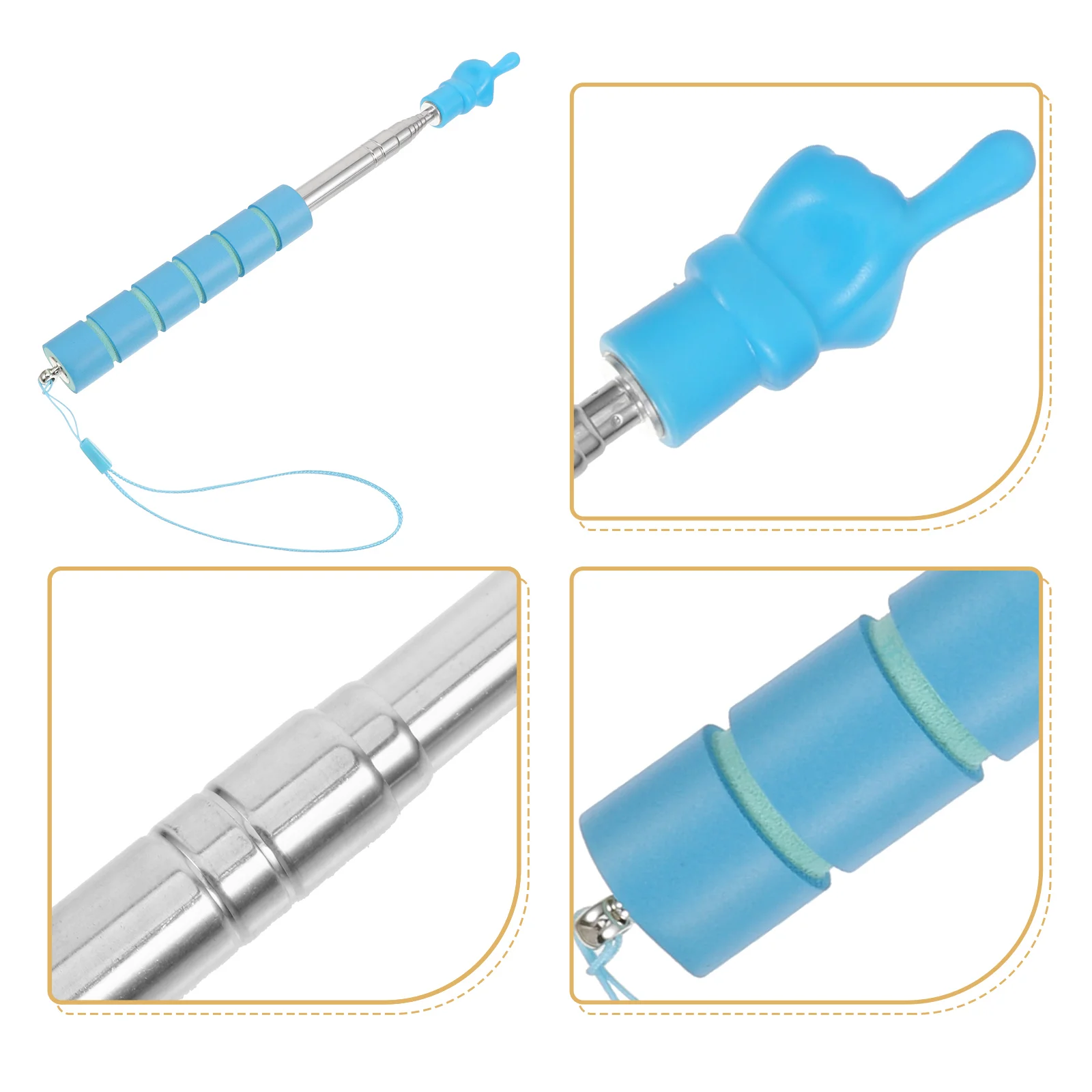 Finger Stick Presenting Pointing Rod Handheld Blackboard for Teaching Extendable Pointer Travel Office