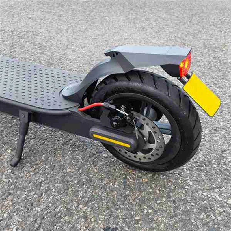

Scooter Fenders Rear Replacement Parts With License Plate Flap For Xiaomi Electric Scooters, PRO 2 White