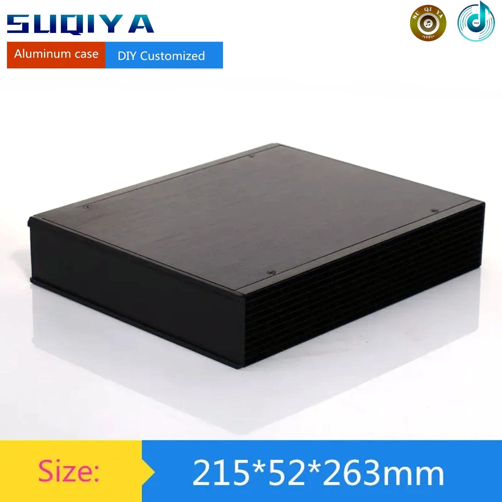 

DIY case 215*52*263mm aluminum amplifier chassis /DAC/computer/Car Amplifier/Instruments case/ AMP Enclosure / case / DIY box